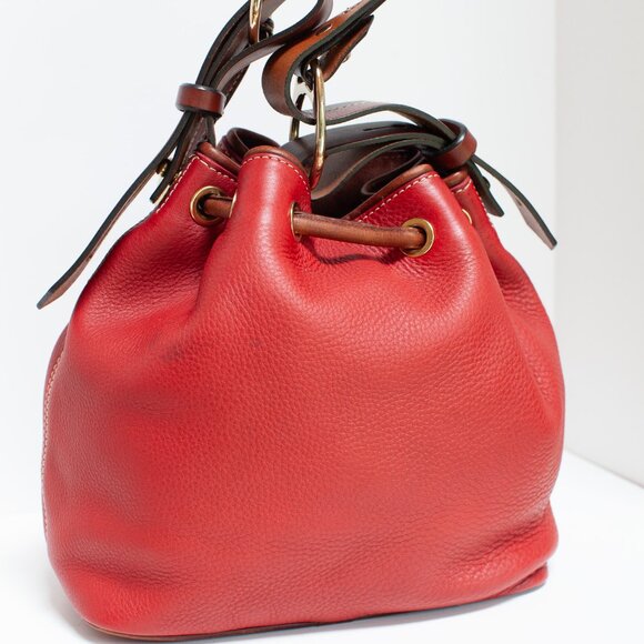 Vintage Dooney and Bourke Red Leather Bag - Picture 5 of 10